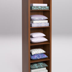 Стеллаж для постельного белья №2, Орех