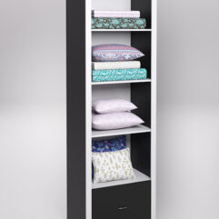 Стеллаж для постельного белья №3, Черный