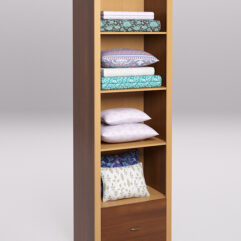 Стеллаж для постельного белья №3, Орех