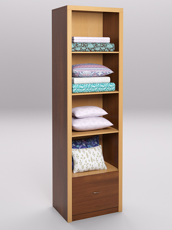 Стеллаж для постельного белья №3, Орех