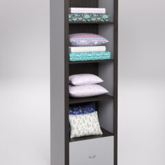 Стеллаж для постельного белья №3, Серый