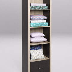 Стеллаж для постельного белья №3, Дуб Венге