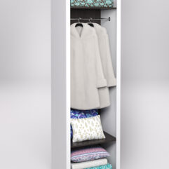 Стеллаж для постельного белья №4, Белый