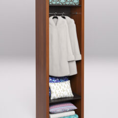 Стеллаж для постельного белья №4, Орех