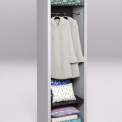 Стеллаж для постельного белья №4, Серый