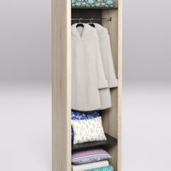 Стеллаж для постельного белья №4, Дуб Сонома