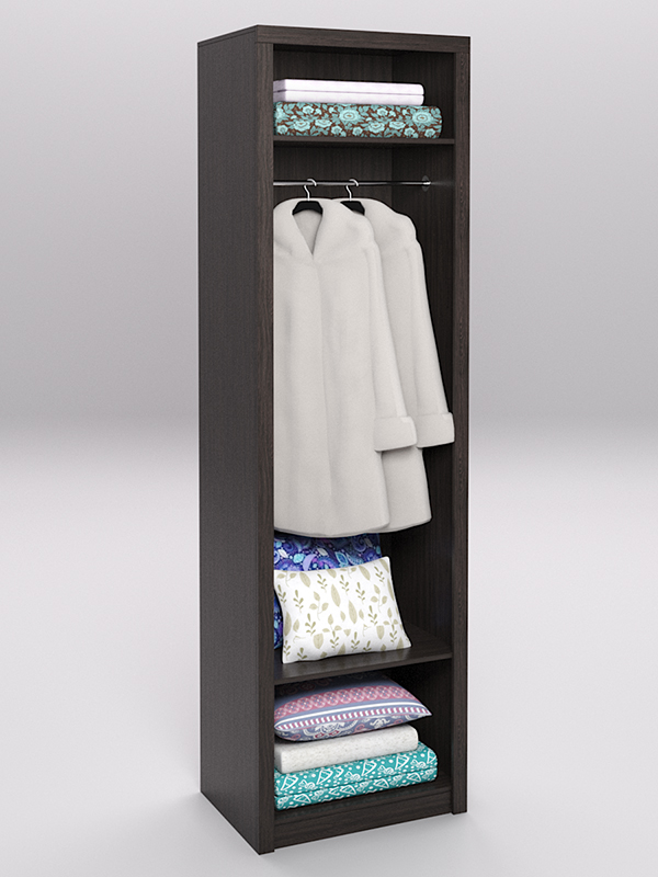 Стеллаж для постельного белья №4, Дуб Венге