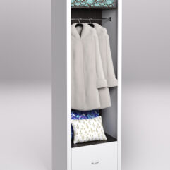 Стеллаж для постельного белья №5, Белый