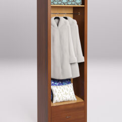 Стеллаж для постельного белья №5, Орех