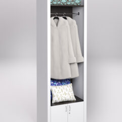 Стеллаж для постельного белья №6, Белый