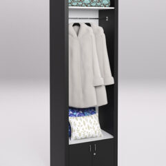 Стеллаж для постельного белья №6, Черный