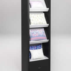 Стеллаж для постельного белья №7, Черный