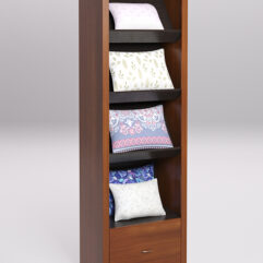 Стеллаж для постельного белья №7, Орех