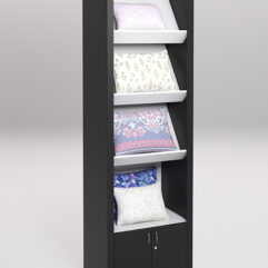 Стеллаж для постельного белья №8, Черный