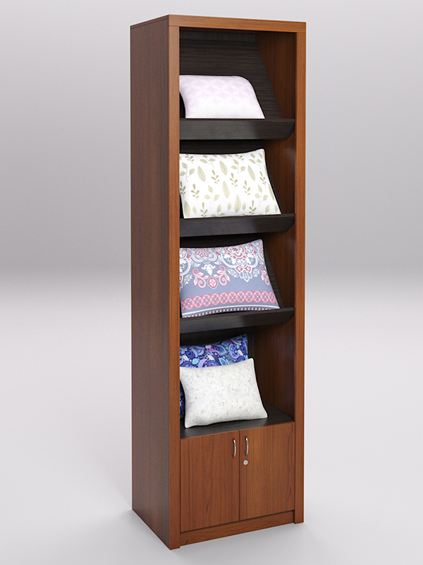 Стеллаж для постельного белья №8, Орех