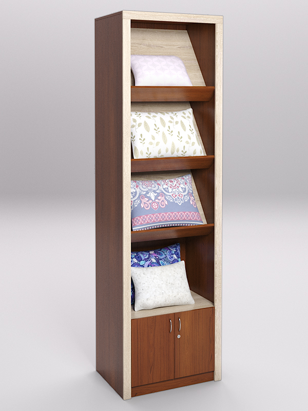 Стеллаж для постельного белья №8, Орех и Дуб Сонома
