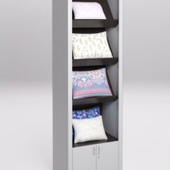 Стеллаж для постельного белья №8, Серый