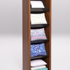 Стеллаж для постельного белья №9, Орех