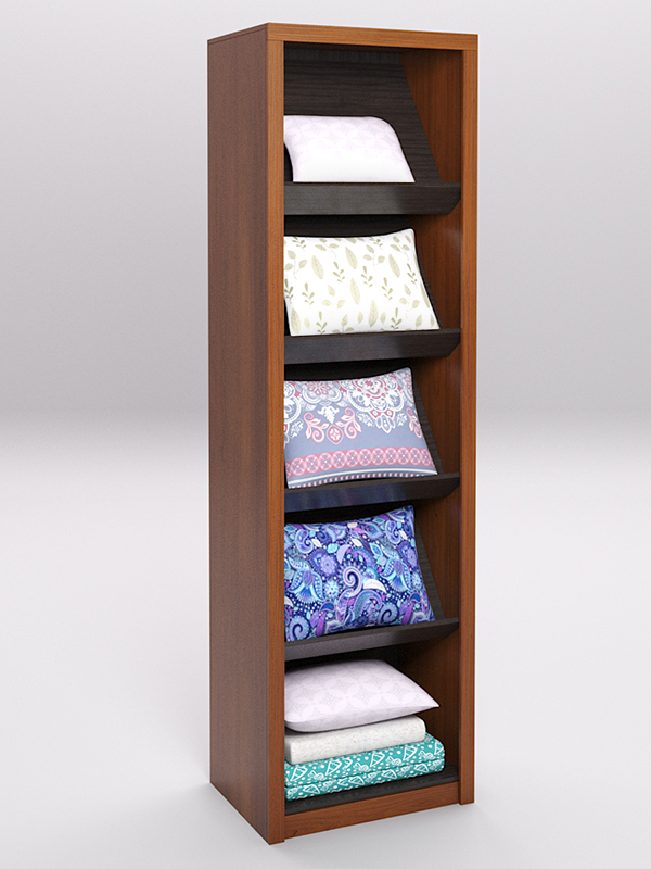 Стеллаж для постельного белья №9, Орех