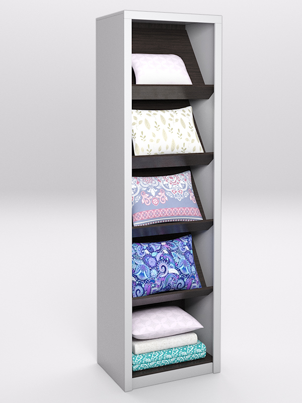 Стеллаж для постельного белья №9, Серый