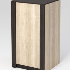 Прилавок Модерн №1-600-КР, Дуб Сонома и Дуб Венге