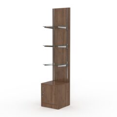 Стеллаж АСТЕРИЯ №2, задняя стенка ДСП, Орех