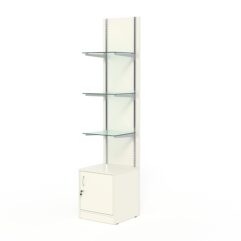 Стеллаж АСТЕРИЯ №6, задняя стенка ДСП, Белый