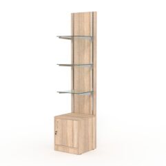 Стеллаж АСТЕРИЯ №6, задняя стенка ДСП, Дуб Сонома