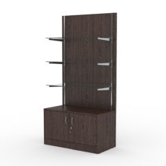 Стеллаж АСТЕРИЯ №9, задняя стенка ДСП, Дуб Венге