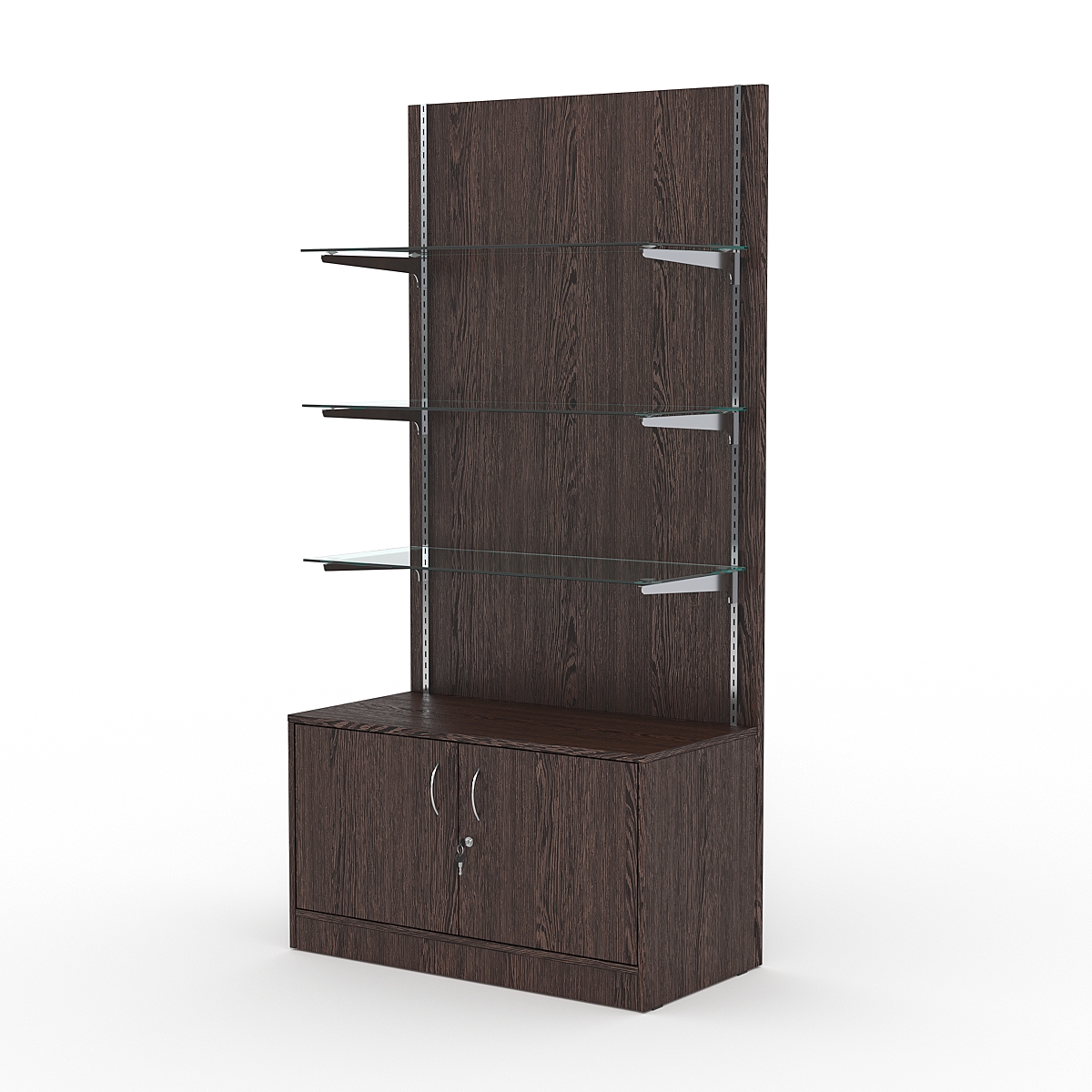 Стеллаж АСТЕРИЯ №9, задняя стенка ДСП, Дуб Венге