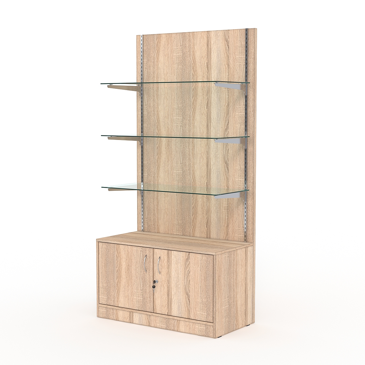 Стеллаж АСТЕРИЯ №9, задняя стенка ДСП, Дуб Сонома