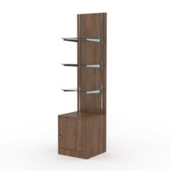 Стеллаж АСТЕРИЯ №10, задняя стенка ДСП, Орех