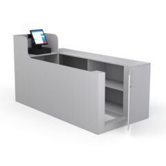 Кассовый стол ЛЕНТА №2 правый, Серый