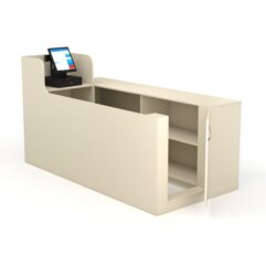 Кассовый стол ЛЕНТА №2 правый, Крем Вайс