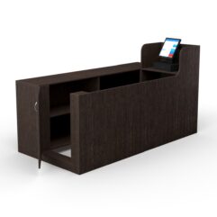 Кассовый стол ЛЕНТА №2 левый, Дуб Венге