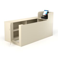 Кассовый стол ЛЕНТА №2 левый, Крем Вайс