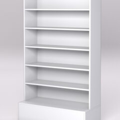 Стеллаж КАНЦЕЛЯРСКИЙ №1, Белый