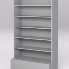 Стеллаж КАНЦЕЛЯРСКИЙ №1, Серый