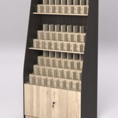 Стеллаж КАНЦЕЛЯРСКИЙ №2, Дуб Венге и Дуб Сонома