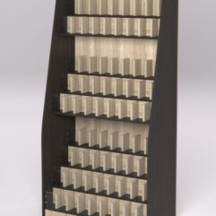 Стеллаж КАНЦЕЛЯРСКИЙ №3, Дуб Венге и Дуб Сонома