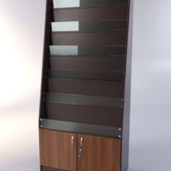 Стеллаж ЦЕРКОВНЫЙ для икон №1, Дуб Венге + Орех