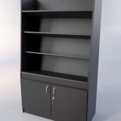 Стеллаж ЦЕРКОВНЫЙ для книг №1, Черный