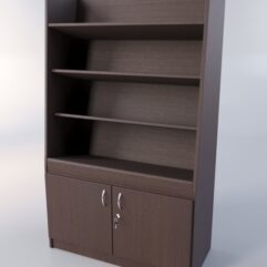 Стеллаж ЦЕРКОВНЫЙ для книг №1, Дуб Венге