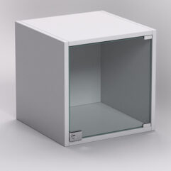 Стеллаж ЛЕГО №3, задняя стенка ДСП, Серый