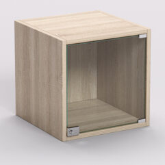 Стеллаж ЛЕГО №3, задняя стенка ДСП, Дуб Сонома