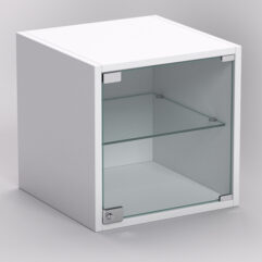 Стеллаж ЛЕГО №4, задняя стенка ДСП, Белый