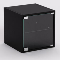 Стеллаж ЛЕГО №4, задняя стенка ДСП, Черный