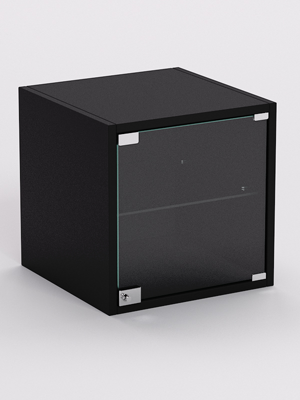 Стеллаж ЛЕГО №4, задняя стенка ДСП, Черный