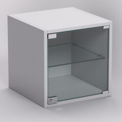 Стеллаж ЛЕГО №4, задняя стенка ДСП, Серый