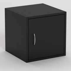 Стеллаж ЛЕГО №5, задняя стенка ДСП, Черный